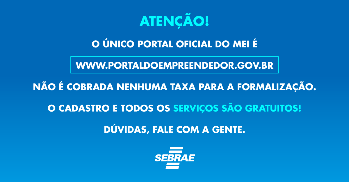 sebrae's tweet image. A formalização é feita de forma gratuita no Portal do Empreendedor 👉 portaldoempreendedor.gov.br, único portal oficial do MEI. Você mesmo pode fazer o cadastro. Não há a necessidade de assinaturas ou envio de documentos e cópias. Tudo é feito eletronicamente. #Formalização #MEI