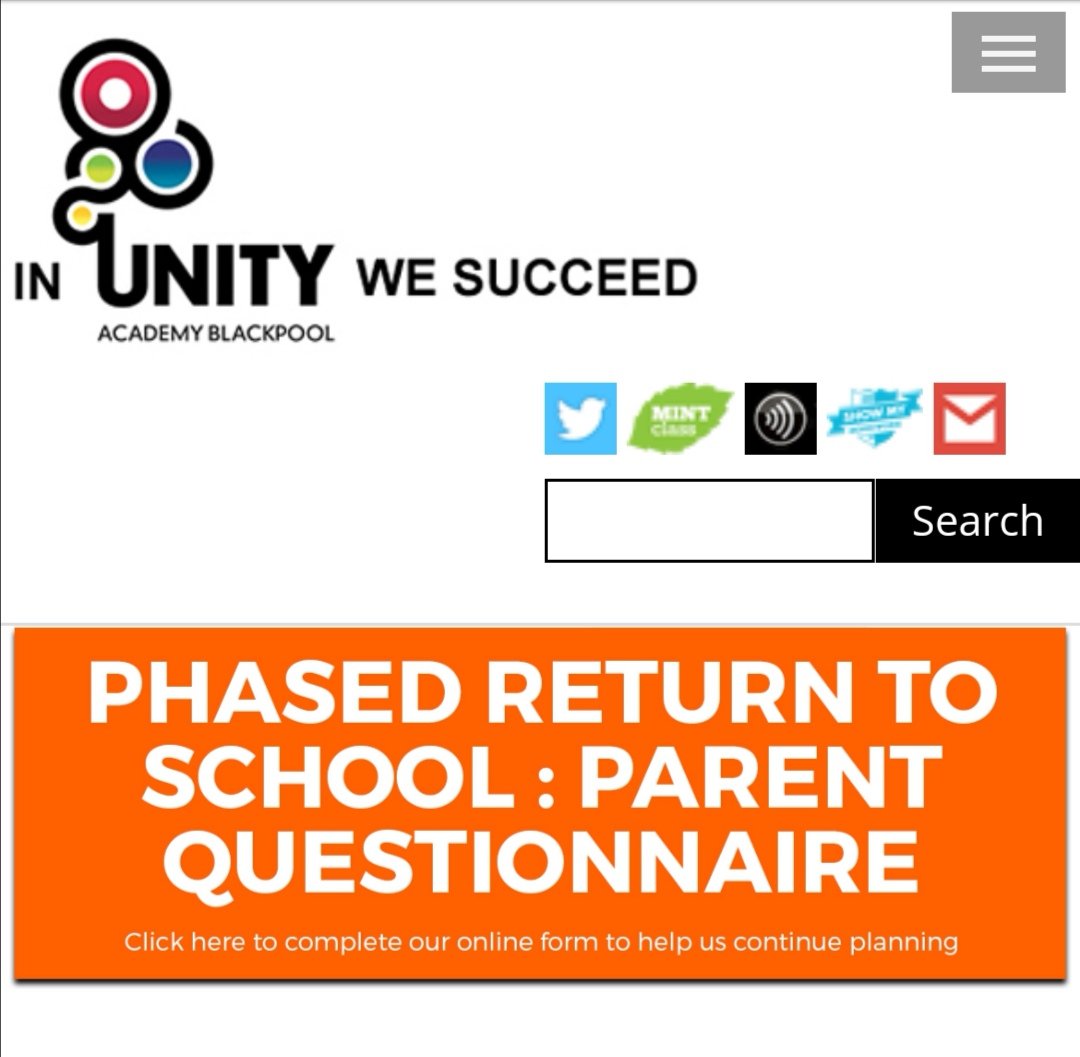 The suggested date for reception return to school is 22nd June. Please fill in the parent questionnaire  on our website to let us know your intentions around your child returning to school to enable us to plan appropriately. Thanks for your support.