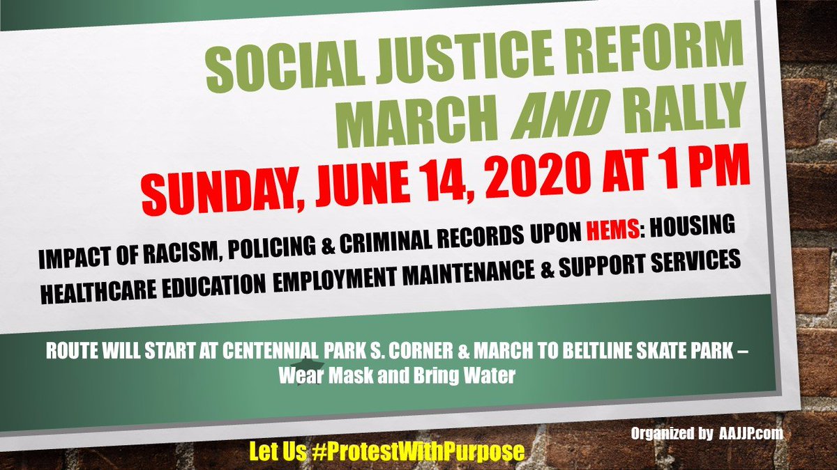 JeffersonandCo's tweet image. We must dismantle and rebuild policing in America &amp;amp; their role as overseers of descendants of slaves, then  #DefundthePolice  70 million Americans have arrest records 4.2 are in Georgia #Atlanta come out June 14th at 1pm #ProtestWithPurpose