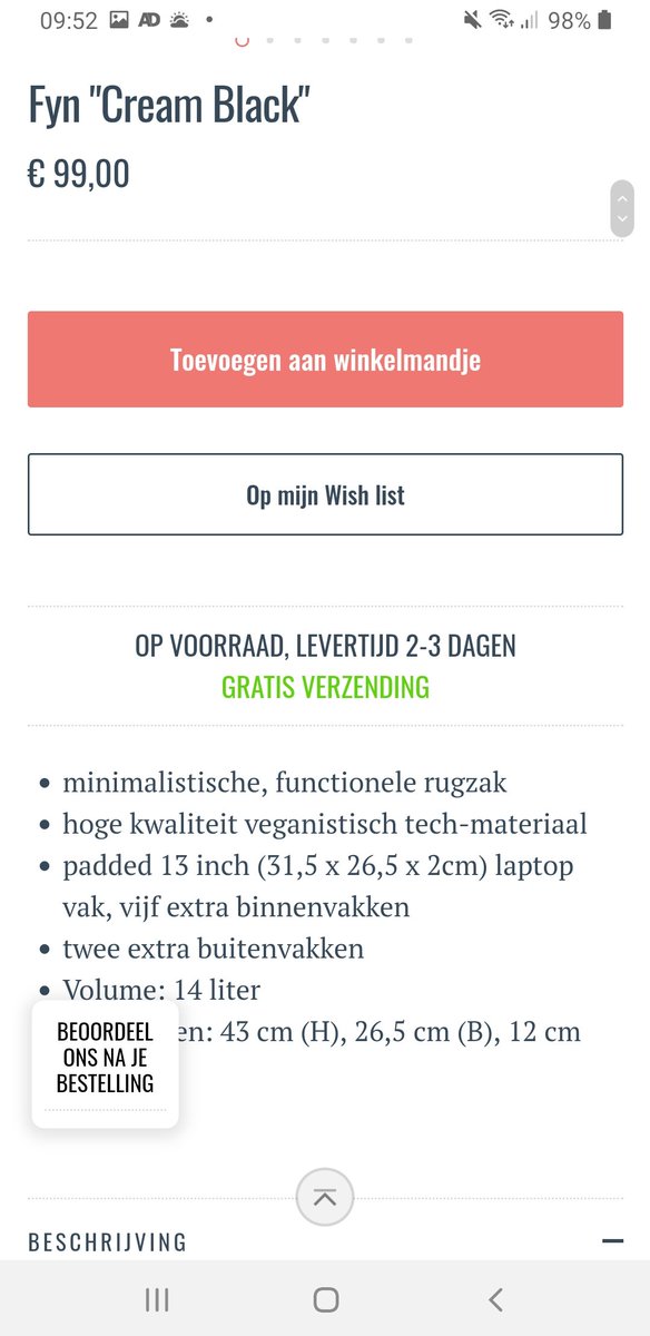 Anouk1204's tweet photo. @kaptenandson Ik had een vraagje. Over de Fyn Cream Black tas. Wat voor laptop kan in die tas? Kan er ook een 14 inch laptop in? Want op de reclame die ik van jullie kreeg op Instagram staat 15 inch. En op de site 13 inch. Groetjes Anouk https://t.co/pTIdlqSbEb