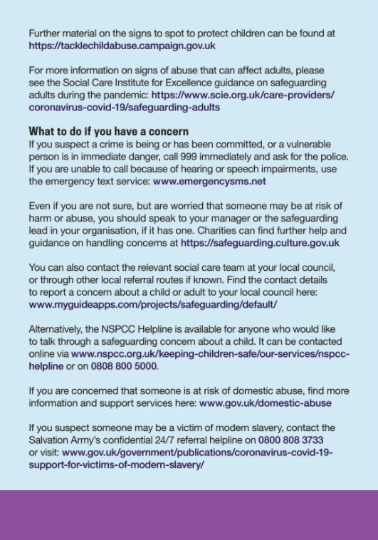 gatewaytandc's tweet photo. #Safeguarding is everyone's business - new leaflet from @ukhomeoffice aimed at people still working within communities during #COVID19

Neighbours, volunteers &amp; key workers - everyone plays a vital role in keeping children &amp; adults at risk of harm safe. https://t.co/4RvqEEMVm4