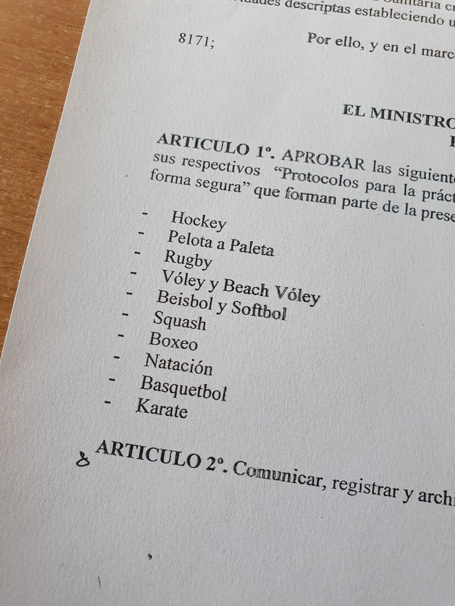 Sabemos que la actividad deportiva es muy importante para los salteños pero vamos con responsabilidad y seguros para cuidarnos entre todos. Ya está la habilitación de 10 disciplinas más. 
¡Respetemos los protocolos!

#Deportes #Salta #SáenzGestión