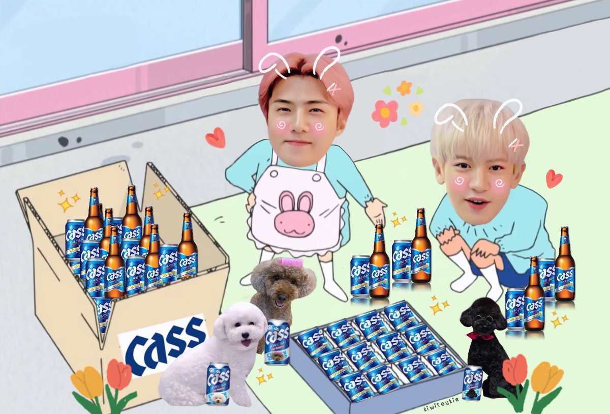 kiwiteukie's tweet photo. 𝑬𝑿𝑶-𝑺𝑪 𝒇𝒕. 𝑪𝑨𝑺𝑺 𝑩𝑬𝑬𝑹 🥳🍻🏝⛱
#카스 #세훈 #찬열 #EXO_SC https://t.co/9nzarT9cAk