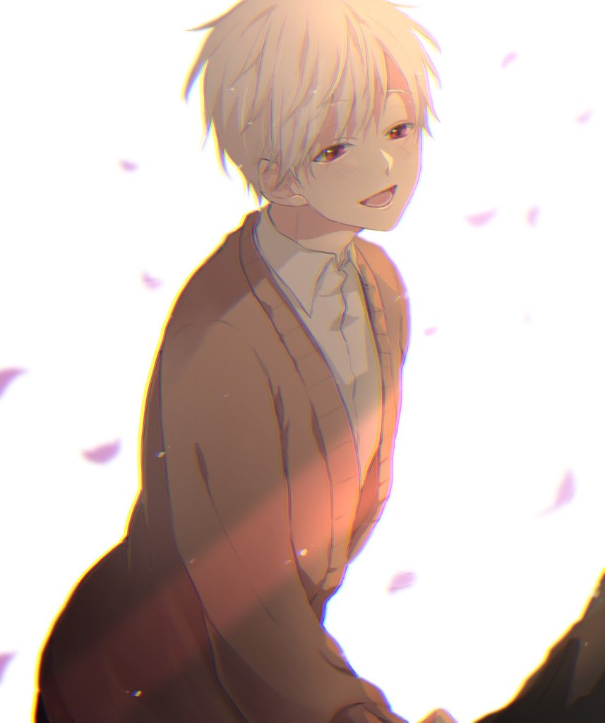【リプきたキャラについて5ツイート分くらいなにかしら語る】

①
【春秋 逸】(ひととせ いつ)
・12/20生
・160cm

ある事件に巻き込まれ重傷を負って以来、記憶をほぼ失くしてしまう。
感情も乏しく、殆ど笑わなくなってしまった。
昔はよく笑う子だった
目の傷と首の傷はその事件の時のもの 