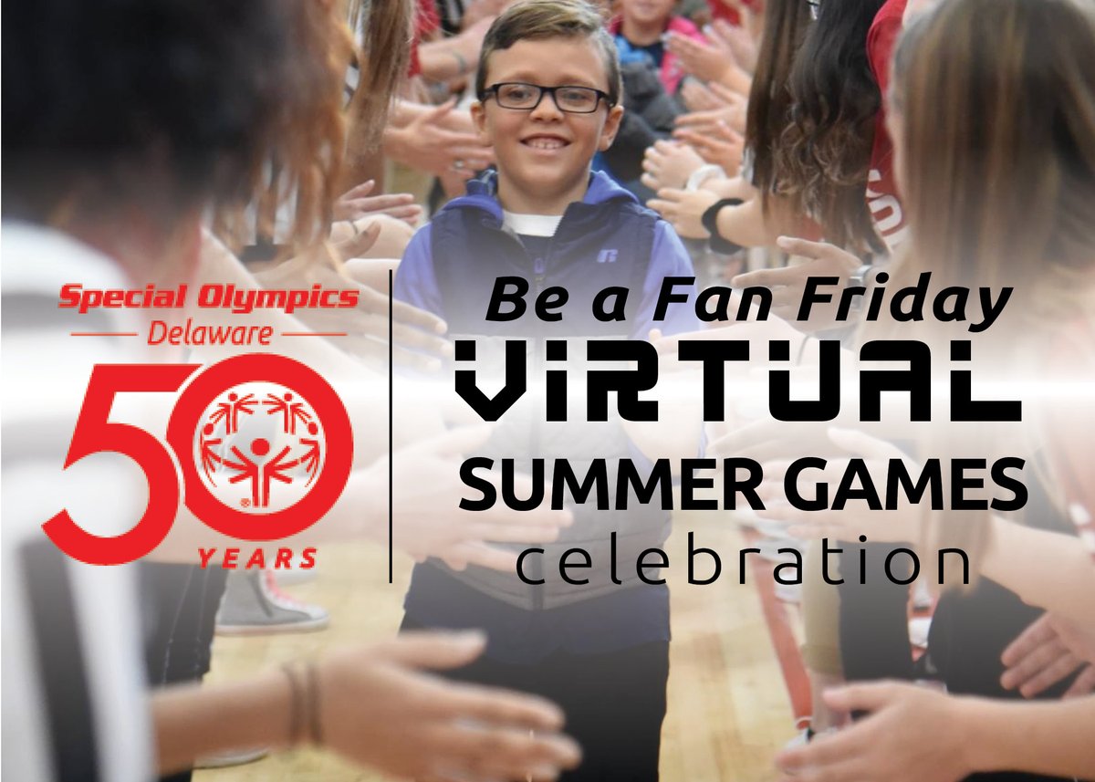 SODelaware's tweet photo. Today is Be a Fan Friday! Show your Special Olympics Delaware pride - wear red, white, black and gray and share with us why you are proud to be an athlete, coach, Unified partner, volunteer or fan!! #SpiritWeek #VirtualCelebration #BeAFanFriday #SODelaware https://t.co/8rAVWt3ma8
