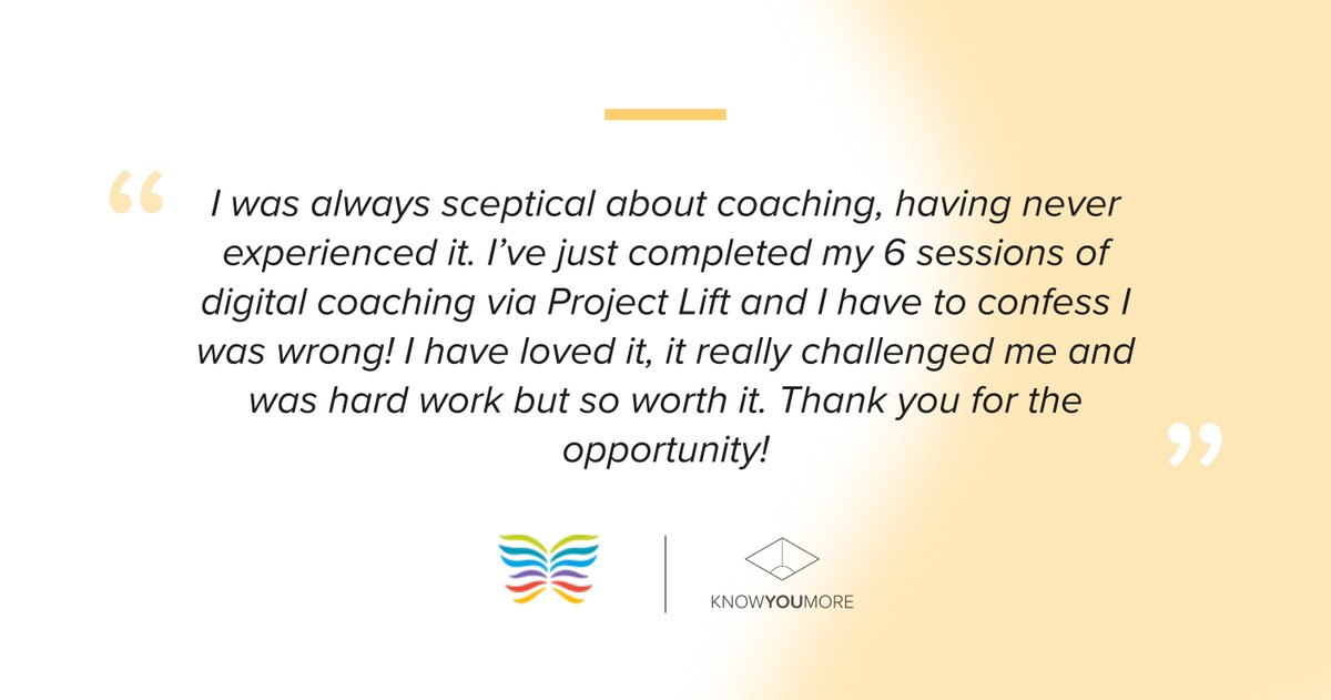 kymcoaching's tweet photo. We're excited to share some feedback from our work with @ProjectLiftScot! We have been supporting their community with digital coaching, and we're delighted to hear such positive words and see the amazing impact this collaboration is creating.
#digitalcoaching #coachingforgood https://t.co/uZQnAaxhis