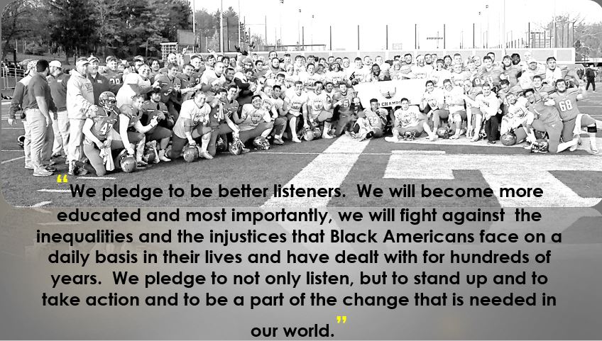 Over the past few weeks we've had important conversations with alumni, friends, players and staff <a href="/WPIFootball/">WPI Football</a> wanted to share our lasting commitment to being a voice and to fight against racism.  We will listen, learn, and take action #BLM