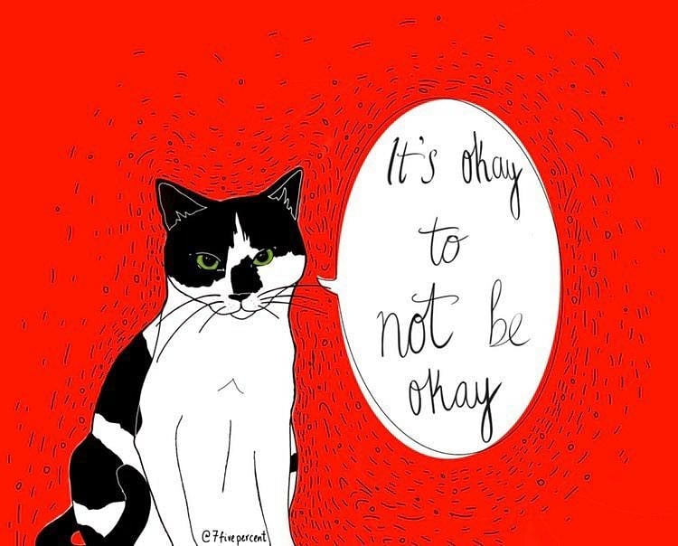 7fiveP's tweet image. #ItsOkayToNotBeOkay #itsokaynottobeokay #cat #mentalhealth #malementalhealth #menshealth #art #malementalhealthawareness #MentalHealthAwareness