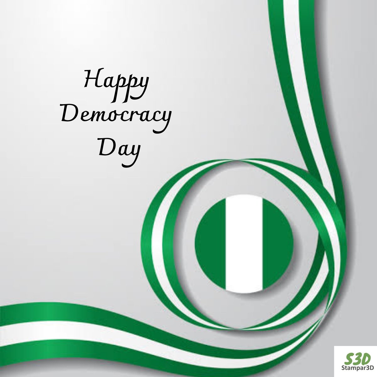 Stampar3D's tweet photo. Happy Democracy Day
#friday #nigeria #democracy #democracyday #StaySafe https://t.co/YbUIJc7Xzw