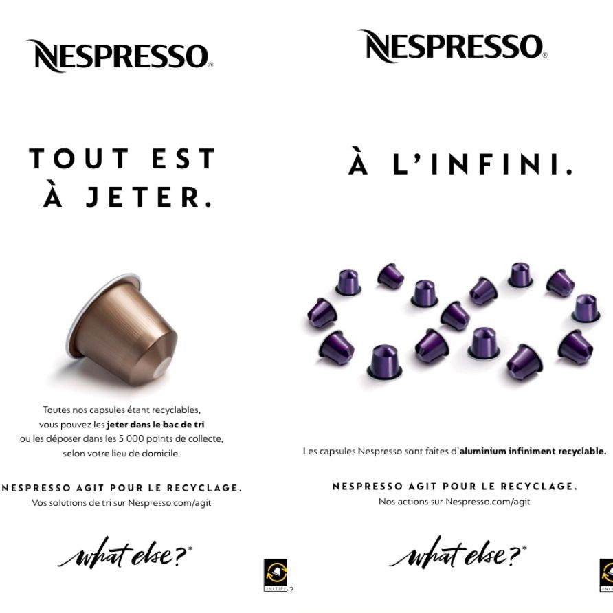 ECOFRUGAL's tweet photo. Bonjour @NespressoFR ,
Envisagez vous de retirer votre pub dont le message est calamiteux pour notre environnement? Une minorité de vos capsules sont recyclées et les neuves ne le sont qu'en partie. La boucle "vertueuse" ci-dessous n'en est pas une. #NespressoGreenwashing https://t.co/QIhaUd7h16