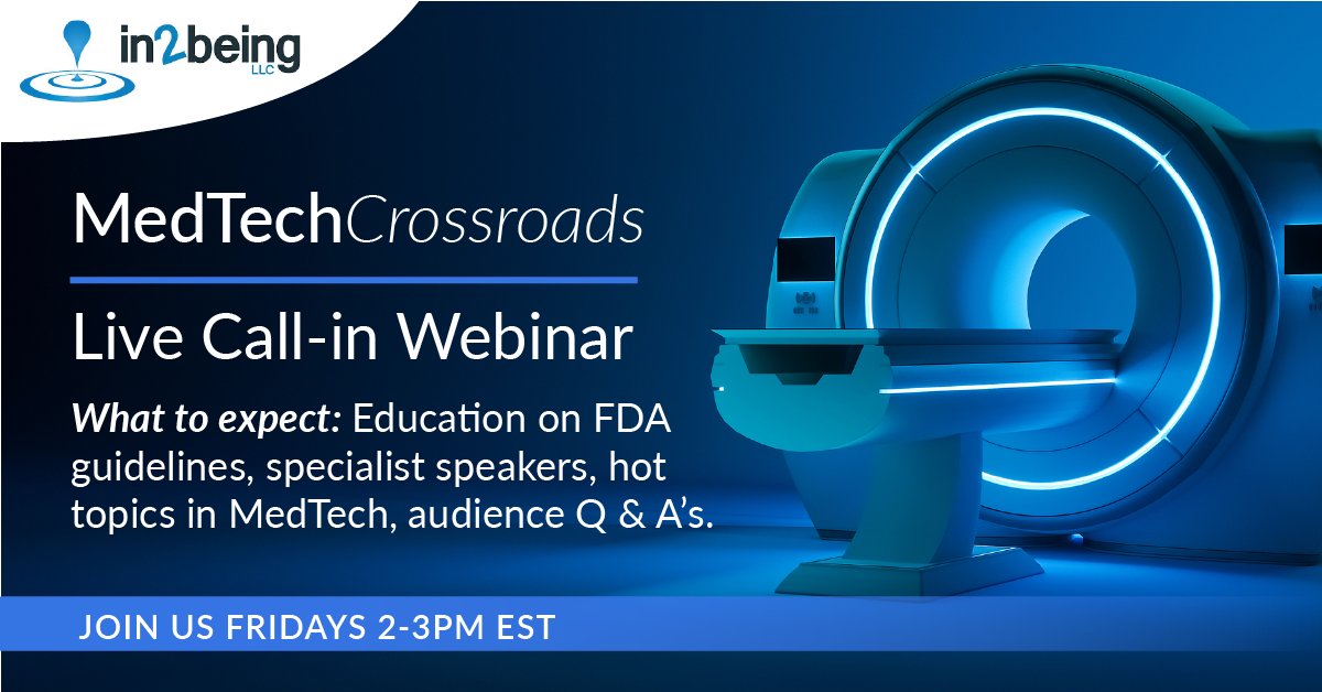 in2being's tweet photo. Coming up in 1 hour!

Gary Kendra - Kendra Law - Ask the lawyer! Gary is General Counsel for many well-known MedTech firms.

Michelle Larkin - Fast Forward Medical Innovation - FREE Idea to Impact webinars put on by FFMI.

https://t.co/Dq7VyRBaSA https://t.co/x5yLjRLhz3