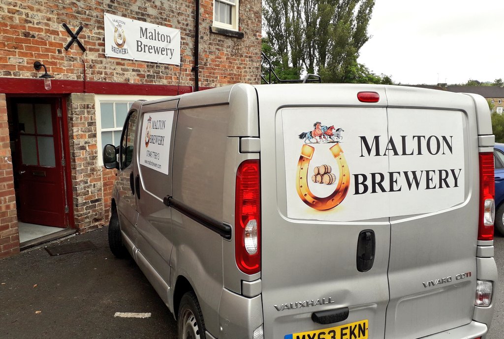 maltonbrewery's tweet photo. Cleaned the van ahead of a busy weekend. Don't forget Father's Day next weekend, our Gift Boxes are just £10 with FREE delivery within 10 miles of #Malton #beer #craftbear #NorthYorkshire #ryedale #FathersDay https://t.co/vicK8XxVrZ