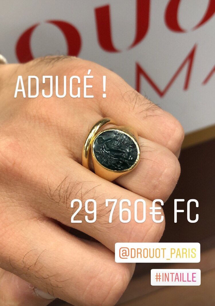 D_Estimations's tweet photo. 29 760€ ! Beau résultat pour cette #intaille montée en chevalière @Drouot ! #drouot #encheres https://t.co/jouggdxRbH