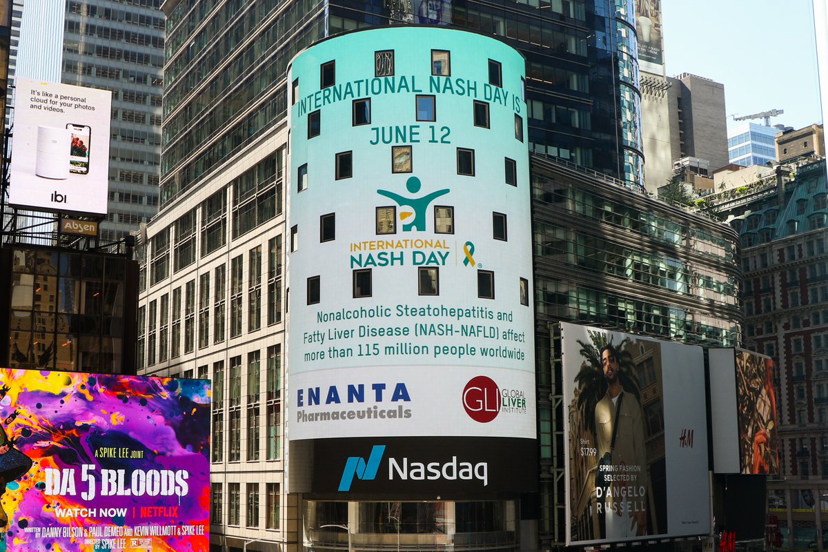 Enanta Pharmaceuticals (@enantapharma) on Twitter photo Today <a href="/Enanta/">ŠŃа ŠŠ°Š·Ńгина</a> and the <a href="/GlobalLiver/">Global Liver Institute</a> Institute recognized the third annual International NASH Day at the NASDAQ tower in NY. Did you know that #NASH and #NAFLD are now the top causes of liver disease in Western countries? Learn more here: bit.ly/30BnbYw Today <a href="/Enanta/">ŠŃа ŠŠ°Š·Ńгина</a> and the <a href="/GlobalLiver/">Global Liver Institute</a> Institute recognized the third annual International NASH Day at the NASDAQ tower in NY. Did you know that #NASH and #NAFLD are now the top causes of liver disease in Western countries? Learn more here: bit.ly/30BnbYw