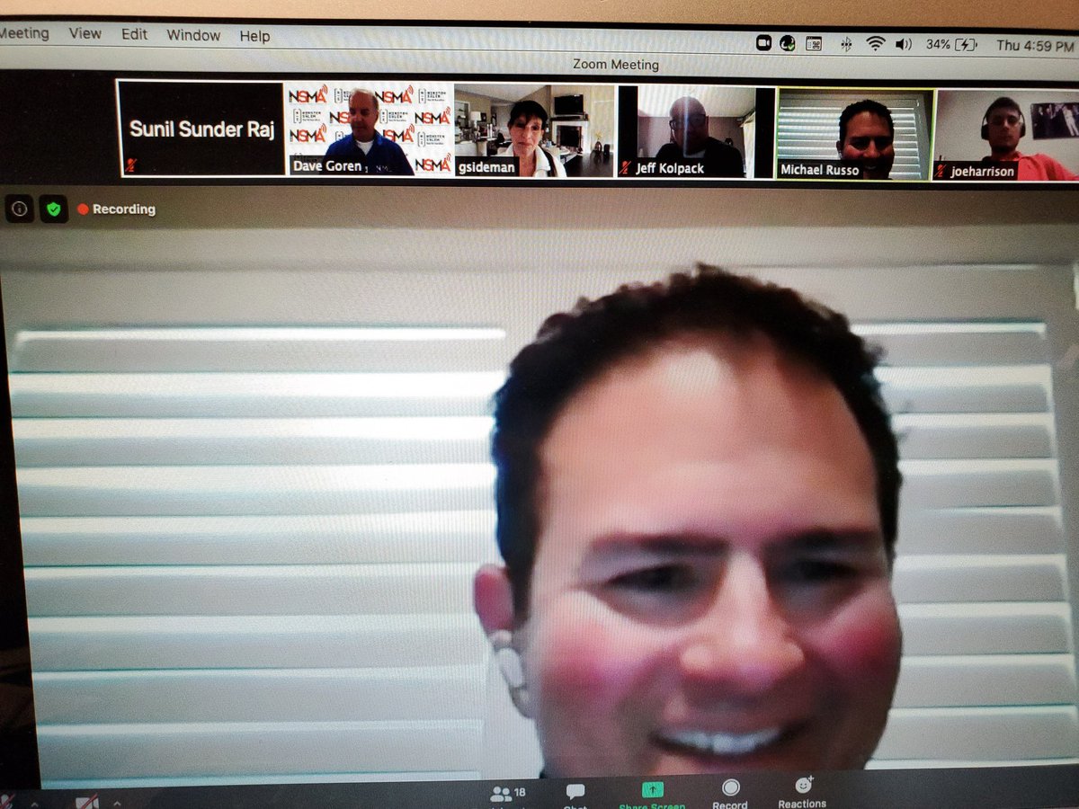 SunilSportsNews's tweet image. @Dave_Goren hosted @NSMASportsMedia @zoom_us meeting yesterday with guests  #RyanMcGee @espn #MichaelRusso @TheAthletic #GailSideman #gpublicity on #MaximizingYourSocialMedia @ESPNMcGee @RussoHockey @gpublicity1