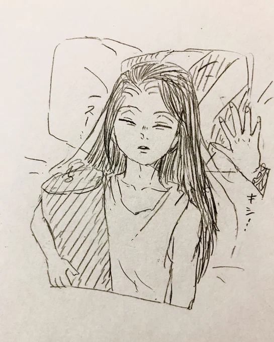 これは割とかわいく描けたじゃみゆの寝顔 