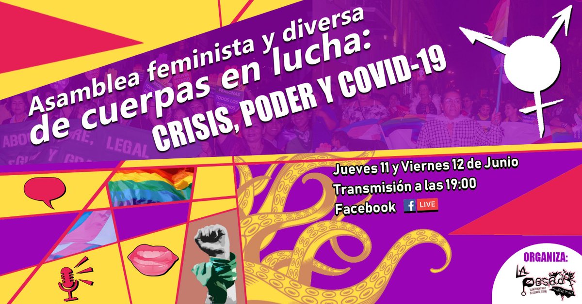 AleMenachoNoza's tweet photo. Conéctense a las 19 hrs este viernes 12 de Junio de 2020 desde la fanpage de La Pesada Subversiva. https://t.co/4aWREYtH0B