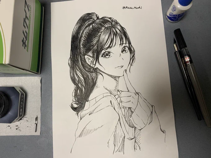 定期的に来るアナログでお絵描き欲✍️ 
