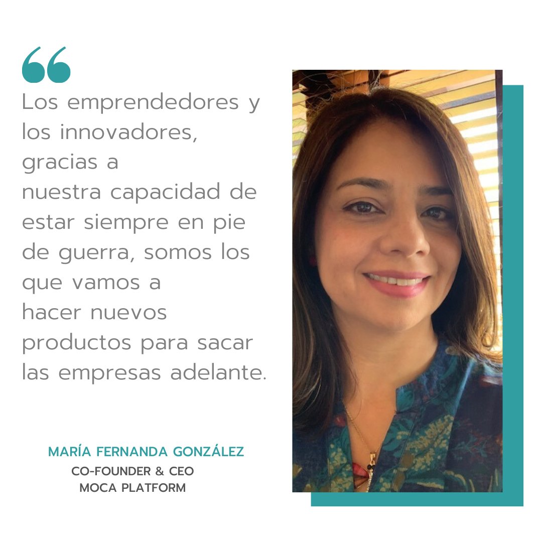 LFChannel's tweet photo. La innovación es uno de los motores de la recuperación pos #COVID19. Para #MaríaFernandaGonzález, Co-founder y CEO de @MOCAPlatform los emprendedores están en pie de guerra y serán ellos los que creen los productos que harán que las empresas siguan adelante. 
 #BLIMindset https://t.co/Dk12WTOW54
