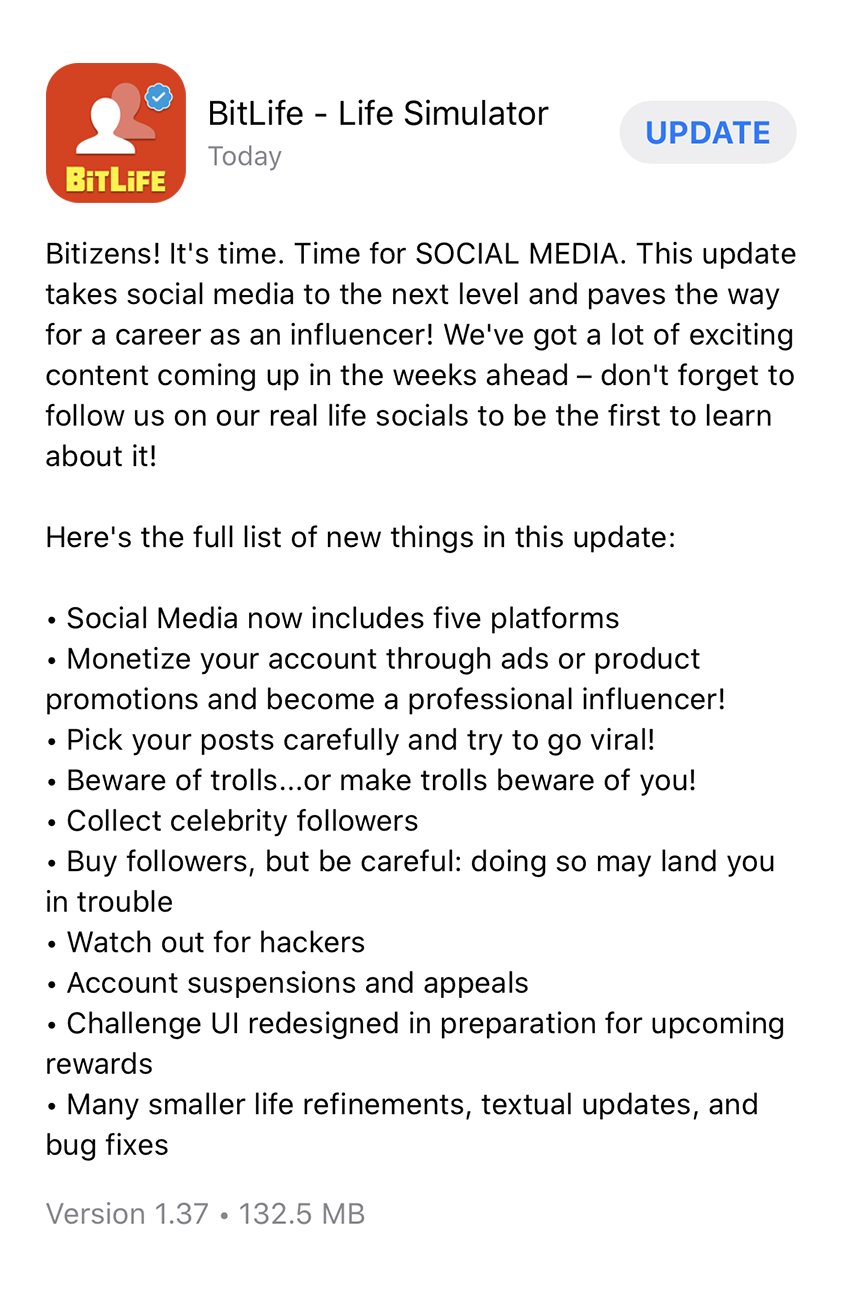 How To Go Viral On Instagram Bitlife Ribbon Bitlife Life Simulator