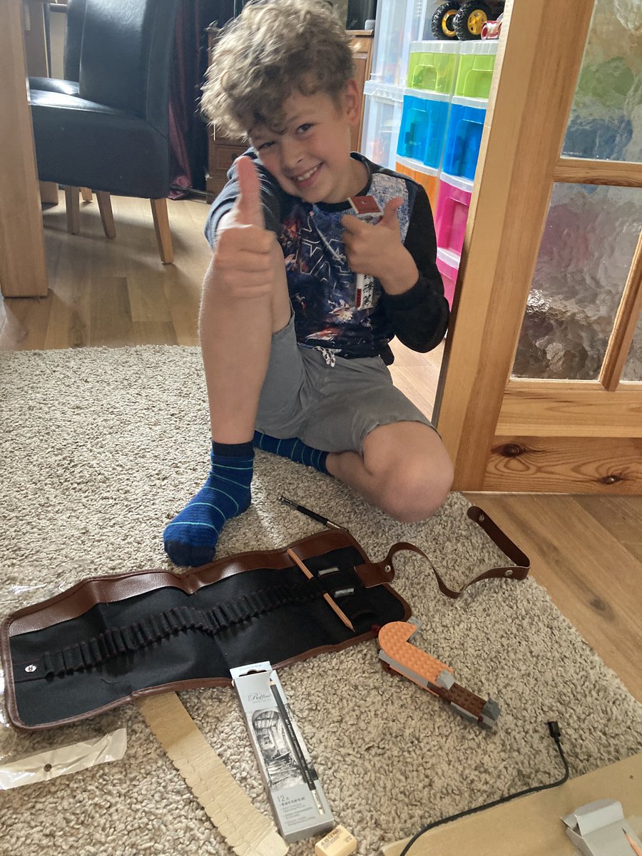 SF_Eaton79's tweet photo. Joe is delighted with his prize. Thanks so much @WoodfallPrimary https://t.co/CHwrsYcFqY
