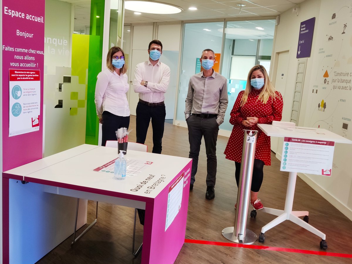 cmb_4_sources's tweet image. L&apos;équipe est prête à vous recevoir ! 😀😷

Réouverture MARDI 16 JUIN à 10h00

Emilie, Sarah, Nolwenn, Maxime et Mathieu vous accueillerons dans le respect des consignes sanitaires.

#hâtedevousretrouver
#onsouritsouslemasque
@CMBretagne @cmarkea
