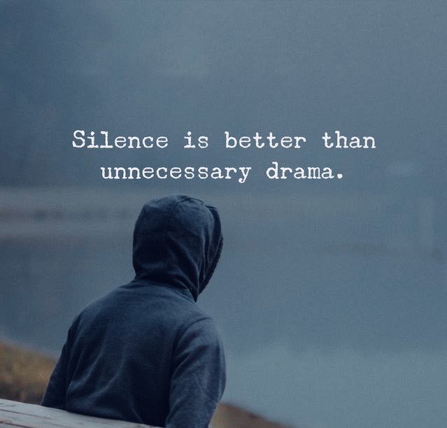 BitterTrueWords's tweet photo. Silence is better.. https://t.co/H1UyJLkiEU