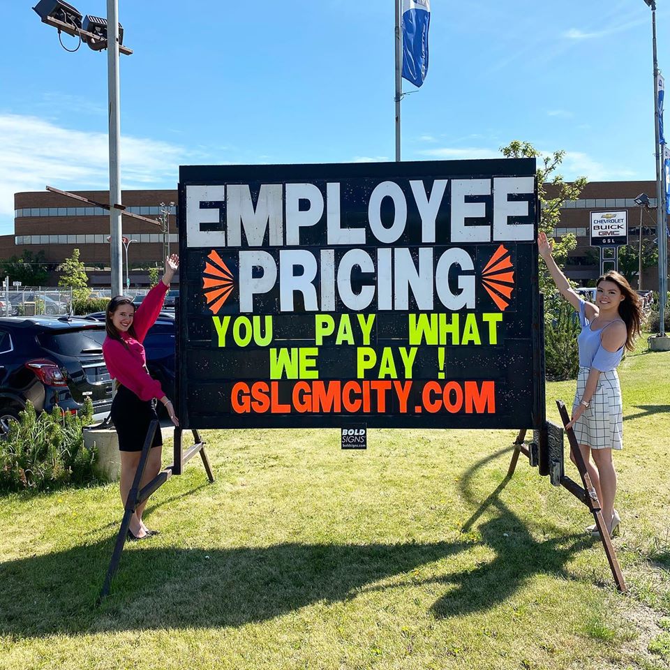 Mikayla and Mataya have an important message for you!

Our employee pricing event is kicking off HOT! Contact us to get your employee pricing on an eligible new 2020 vehicle!

The savings are HUGE! You pay what we pay, not a penny more! #EmployeePricing