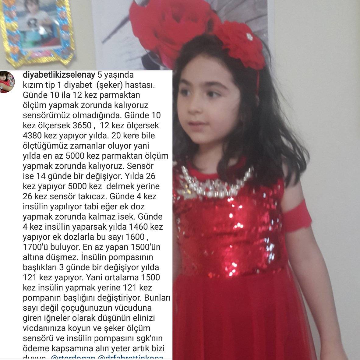 slnysdnrszr35's tweet photo. #SağlıkBakanlığıSiziDinliyor diyorsunuz da bizi dinleyen yok @sagliklicozum. Sayın @drfahrettinkoca Şeker ölçüm sensörü @sgksosyalmedya ödeme kapsamına alınsın. Sensörlü  İnsülin pompasının da bu kadar çok fark alınmasın. #neçektinbe bu yaşında küçük kızım https://t.co/RryNMIyWII