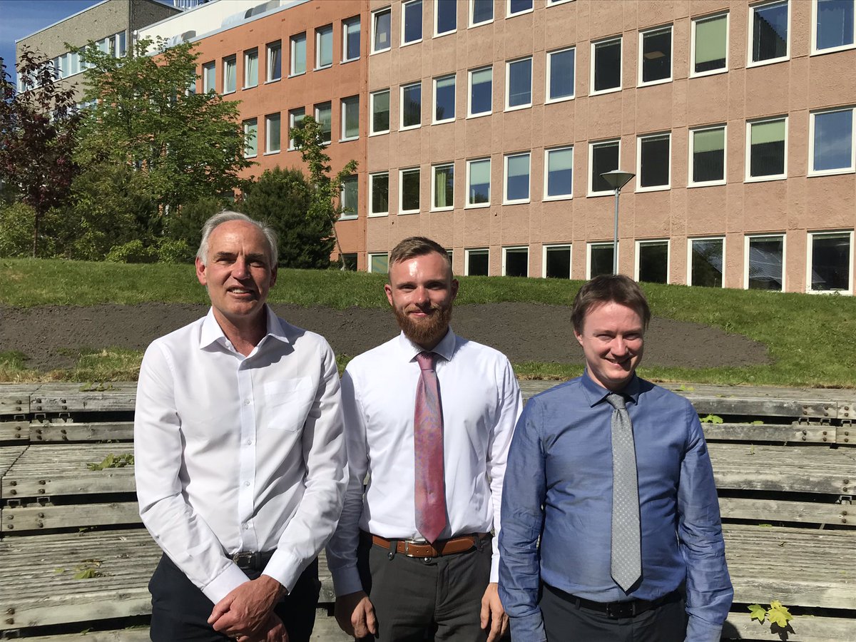 Today is a great day! Dr. Adriaen Verheyleweghen successfully defended his PhD thesis: 
Using control for optimizing operation and extending remaining useful equipment life! Congratulations! 🥂🍾 
#KnowledgeForABetterWorld <a href="/NTNU_ChemEng/">NTNU ChemEng</a> #PSE <a href="/NTNU/">NTNU</a>