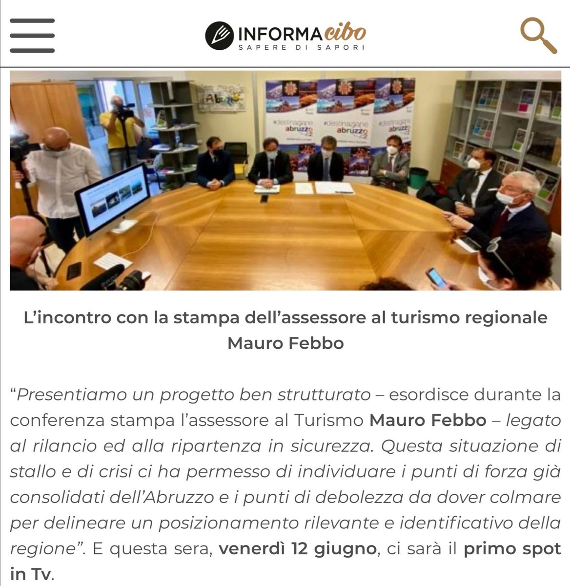 EdTroiano's tweet photo. IN TV STASERA per GLI AMANTI DEL CALCIO E DELL'ABRUZZO
Turismo Abruzzo: presentata la campagna di comunicazione per ripartire
Assessore #Febbo: stasera prima e dopo la partita Milan - Juventus su:
https://t.co/nT2t0GQzht
@savinovurchio @pino_zuliani @paoloigna1 @Regione_Abruzzo https://t.co/JtBF0boR5g