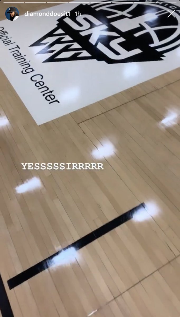 TheSkyShowCHI's tweet photo. Your Chicago Sky quarantine update:

Diamond DeShields is back in the building 💎💎💎

#skytown #wnba #diamonddoesit https://t.co/9zS6uRqwFc