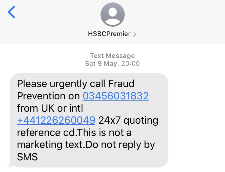 sdiazb's tweet photo. @HSBC_UK I got two fraudulent transactions made on my credit card, which you correctly flagged as fraud given the SMS attached and now you need 60 days to investigate? What about refunding the money first and investigating later? https://t.co/fiA2Leiels