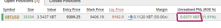 Happy Friday! I'm doing a first time $BTC giveaway to my followers.

I'm in this trade atm, which is currently in unrealized profit. 

Like this post, follow me, and retweet, &amp; two people will be randomly selected to split the profits of this trade when I close it. #Bitcoin