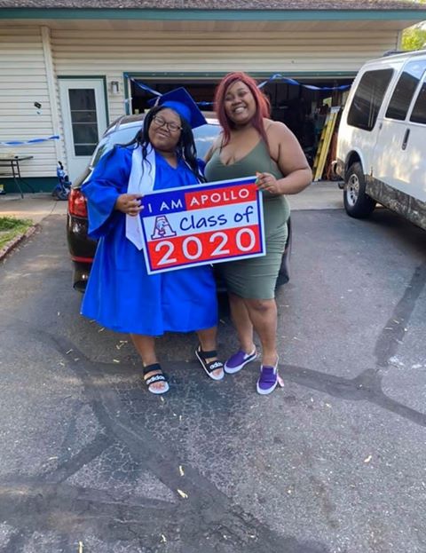 ISD742's tweet photo. Congrats to Apollo's Anthonia Riley! #classof2020 #graduate #alumna #IAMApollo #IAM742 @aptiberapollo @ApolloEaglesAD @aliciafisch https://t.co/kYmZCC82bN