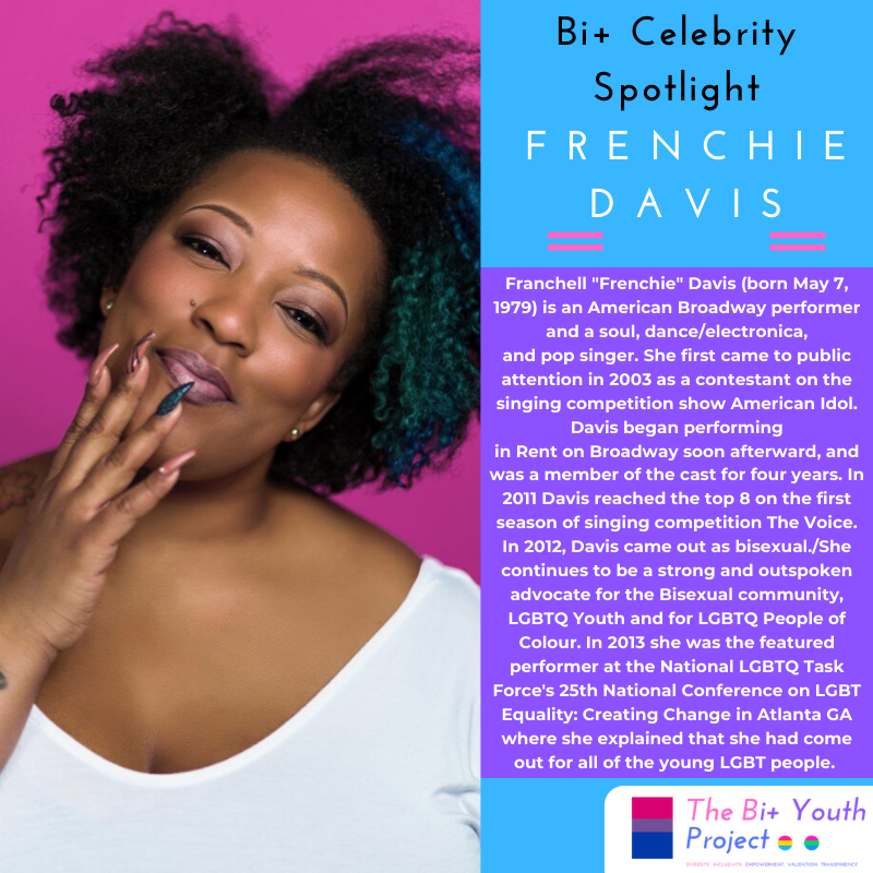 biplusyouth's tweet photo. TODAY'S BI+ CELEBRITY IS FRENCHIE DAVIS!!! #TBYP #BiPlusYouth #Bi #BiPlus #Bisexual #Pansexual #Polysexual #MGL #Fluid #BiVisability #StillBisexual #Queer #LGBTQ #Pride #BiCelebrity #lgbt #FrenchieDavis
https://t.co/3Zkn4skJIh https://t.co/tZdPYHYIG1