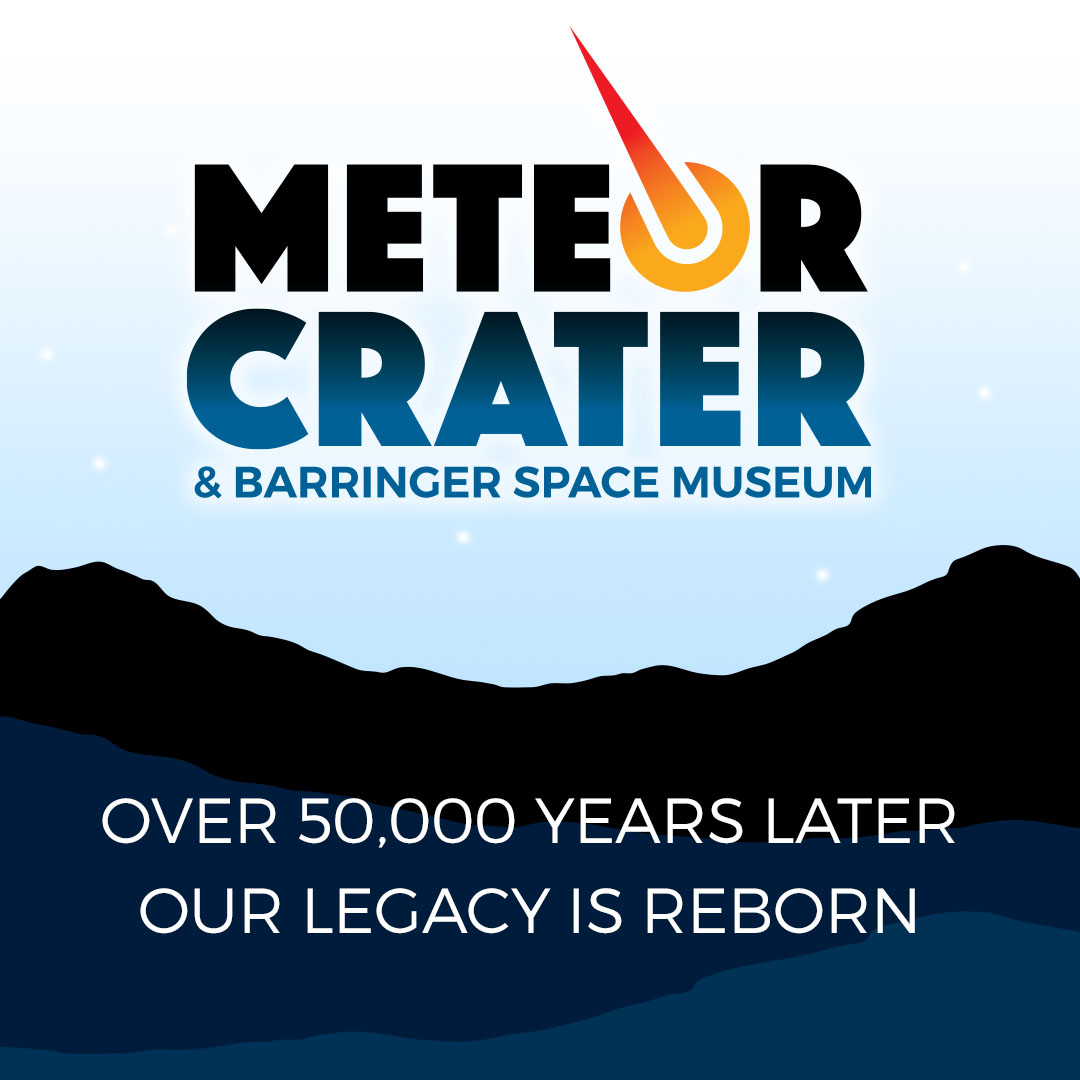 Brand. New. Over 50,000 years later our legacy is reborn. #meteorcrater #branding #logodesign