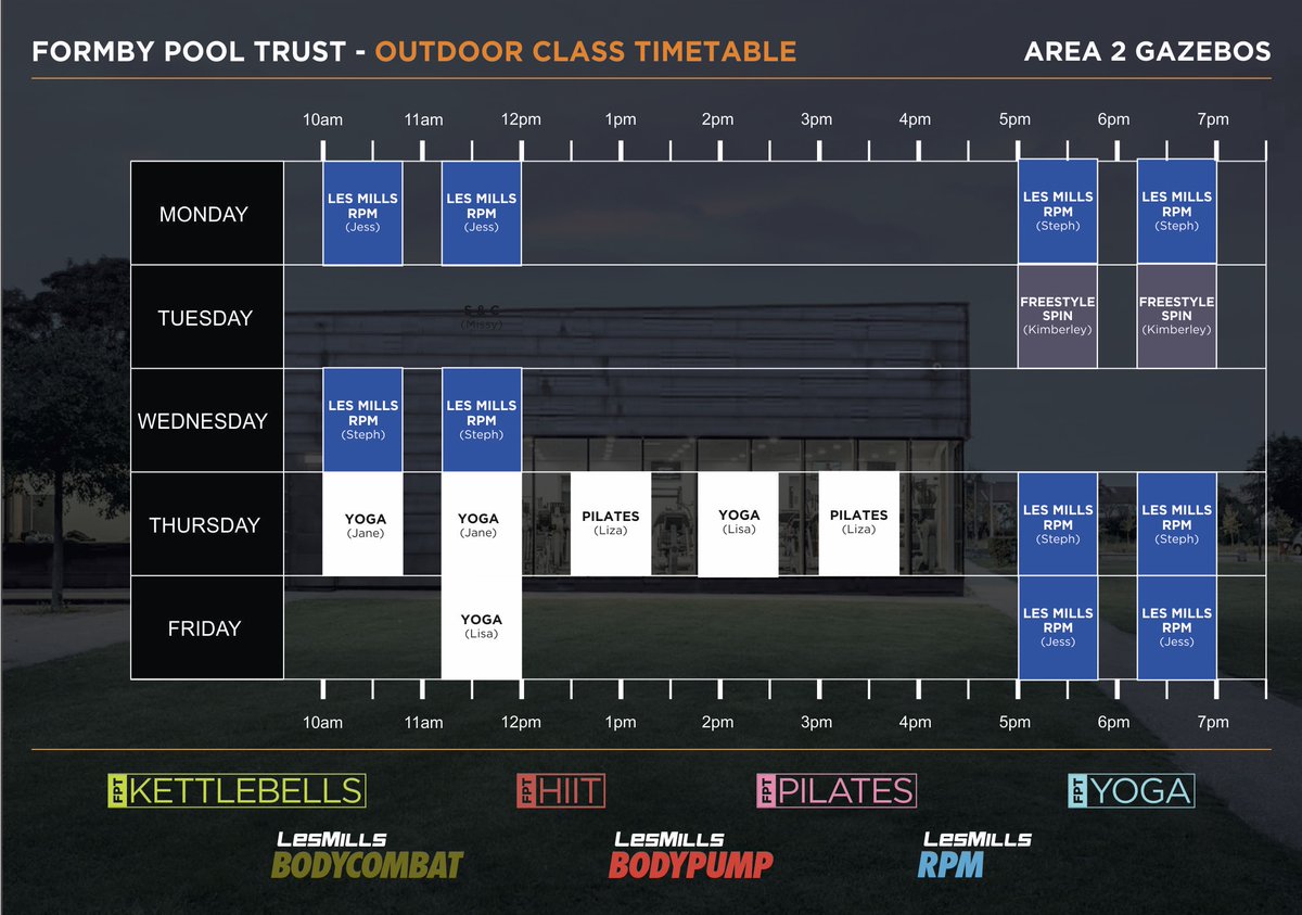FormbyPoolT's tweet image. Outdoor classes now available and starting Monday! Follow booking procedures to book your space. We can’t wait to see you back !!! #formby #fitness #classes #outdoor