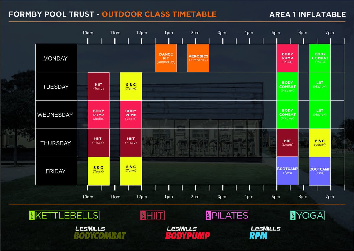 FormbyPoolT's tweet image. Outdoor classes now available and starting Monday! Follow booking procedures to book your space. We can’t wait to see you back !!! #formby #fitness #classes #outdoor