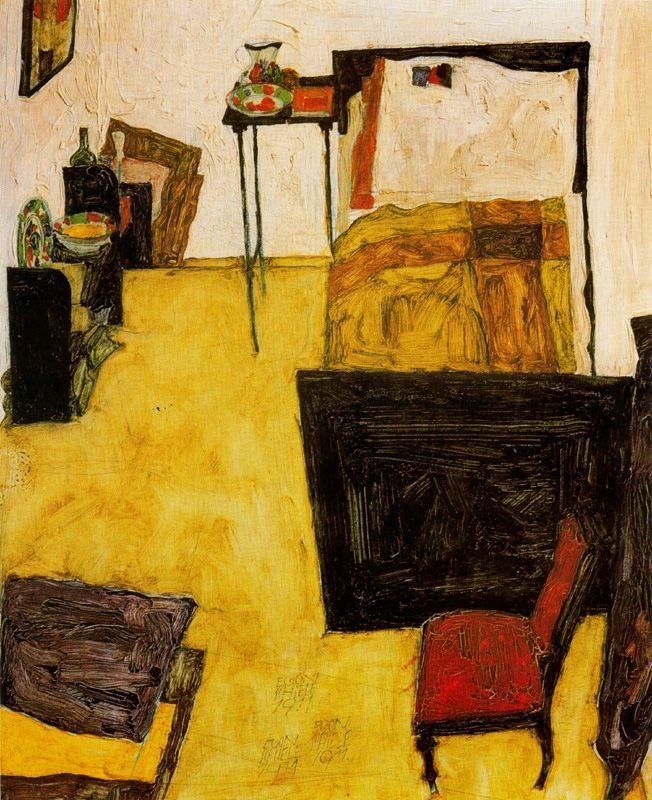 The Artist's Room in Neulengbach, 1911, Egon Schiele