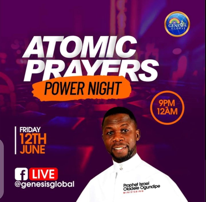 Prophetisraelo2's tweet photo. Your hands must be blessed 
"Atomic prayers" 
Join us tonight 9pm - 12am Live on Facebook #unstoppablegenesis
#atomicprayer #glorytoglory
#churchofchrist 
#cccgenesisglobal https://t.co/f2uU0dIKsc