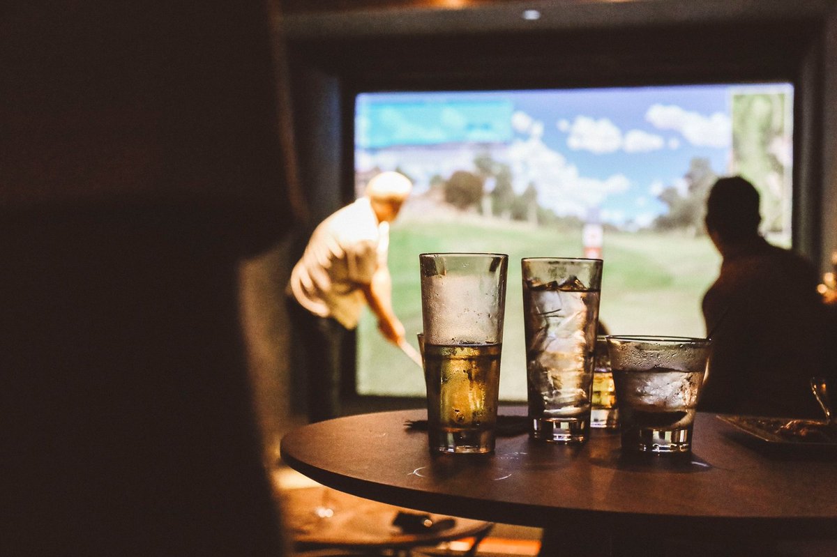 Practice your swing, Game Night is near. The Clubhouse Experience is re-opening soon. Stay tuned for more details! #TheClubhouseExperience #GameNight #IndoorGolf