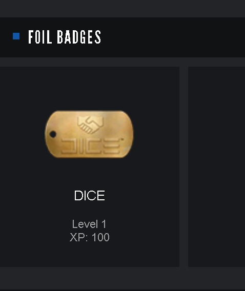 DANNYonPC on X: Getting the foil BF4 badge gives the DICE friend dogtag on  your profile Also the only way i could ever get it   / X