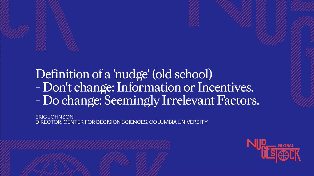 Ogilvy_Paris's tweet photo. Qu'entendons-nous par "nudge" ?
@ProfEricJohnson, Director, Center for Decision Sciences, Columbia University, nous explique. 

#Nudgestock2020 
👀 https://t.co/4PdV19FglB https://t.co/gcTthG8p5i