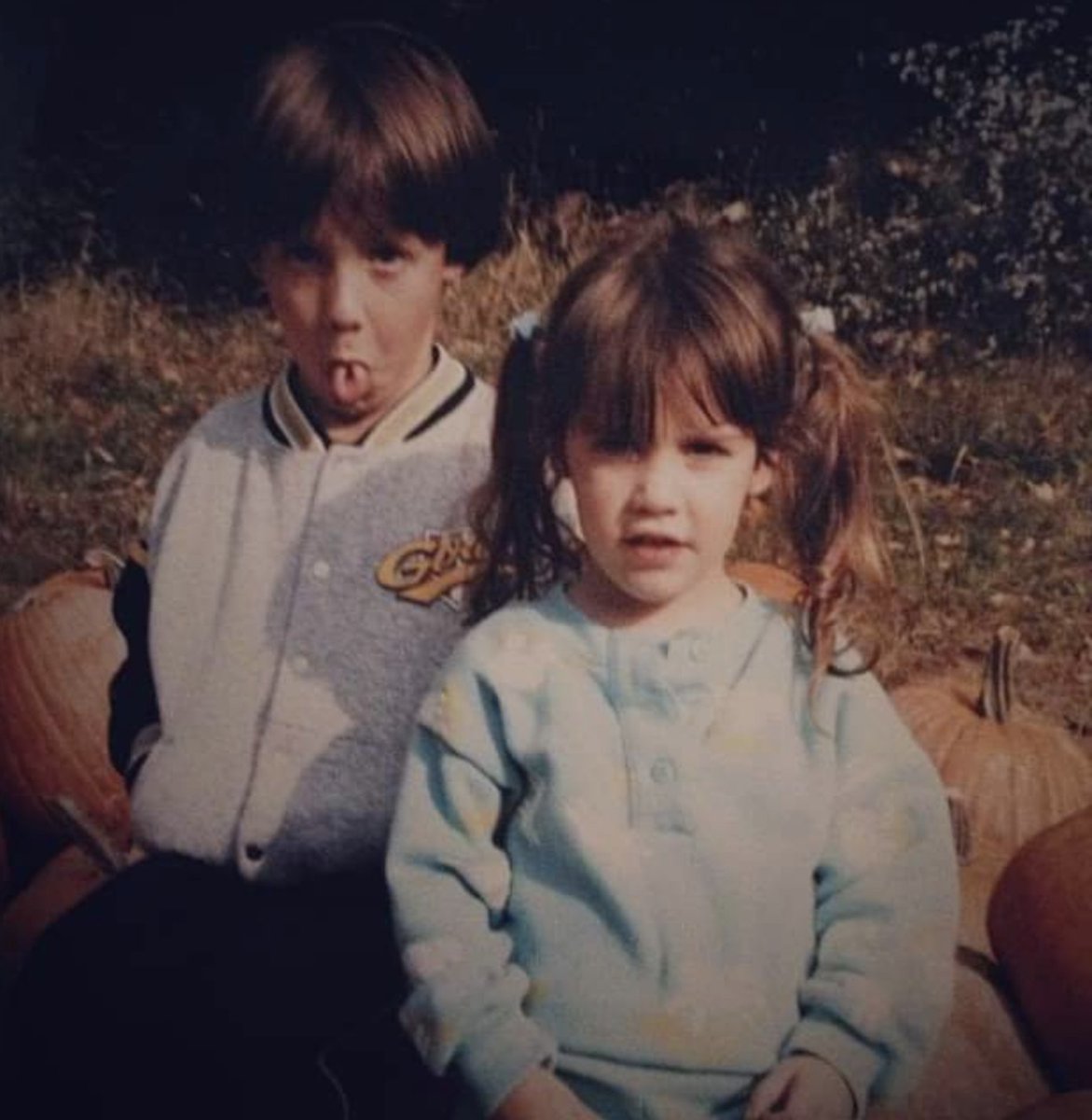 #JunePhotoChallenge #weloveny #childhoodmemories my little sister and I way back in the day picking out pumpkins in New York. My mom was not happy I stuck my tongue out. It was supposed to be a Christmas card photo!