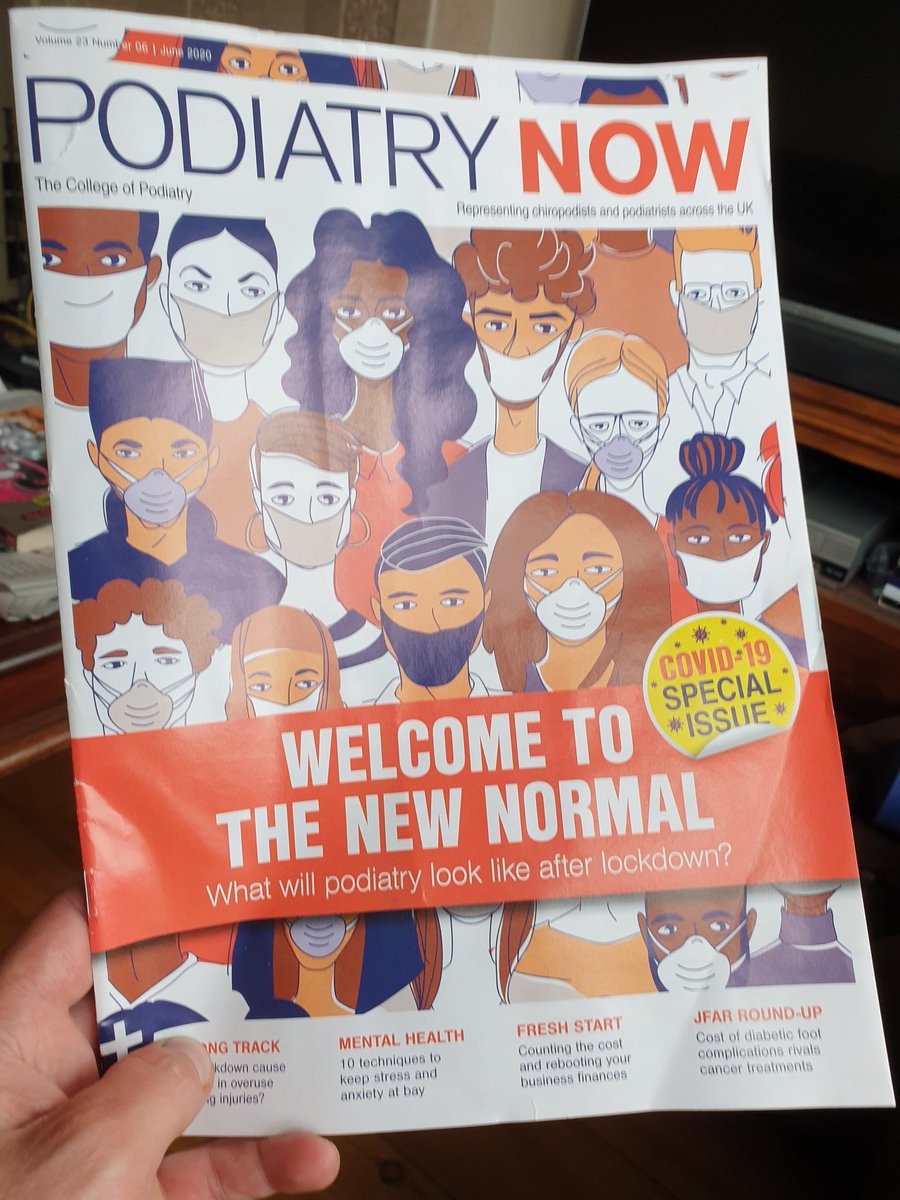 Ablefeet's tweet photo. Looking forward to settling down with this months copy of #PodNow . Interested to see how @PodAndreF has coped with re-deployment during #COVID19 #podiatry https://t.co/7PNIhDPkn9