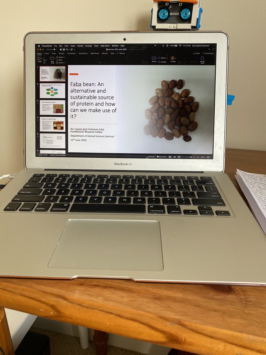 LilyNurSulaiman's tweet photo. Given my first virtual seminar today for the Department of Animal Sciences. Great feedbacks, comments and questions from Agricultural point of view #fababean #proteinalternative https://t.co/rQJYLROovT
