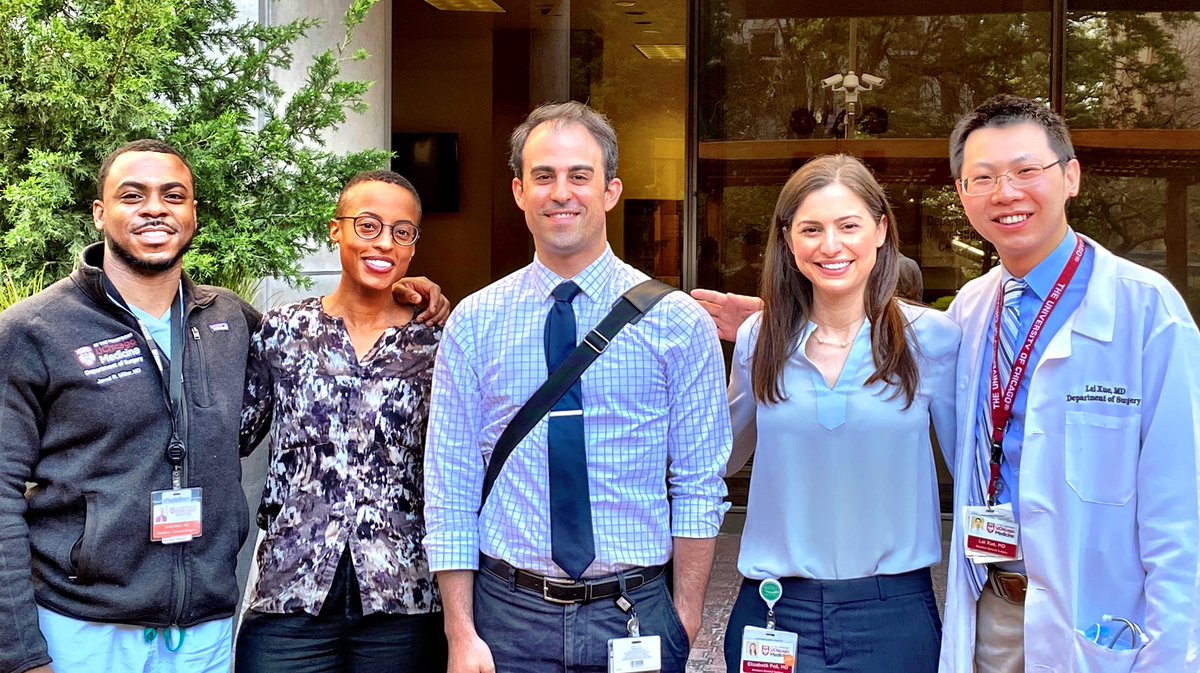 Jeff Matthews MD (@jbmatthews) on Twitter photo So excited that these five superstars will be our new <a href="/uchicagosurgery/">UChicago Surgery</a> Chief Residents in Surgery in just 2 weeks. Masked and unmasked (briefly!) this morning before the ritual chat/pep talk with me. #RitesOfPassage
<a href="/SuahAshley/">Ashley N. Suah</a> <a href="/ecpoli/">Elizabeth Poli</a> are the Administrative Chiefs. ⭐️⭐️ 💪😷 So excited that these five superstars will be our new <a href="/uchicagosurgery/">UChicago Surgery</a> Chief Residents in Surgery in just 2 weeks. Masked and unmasked (briefly!) this morning before the ritual chat/pep talk with me. #RitesOfPassage
<a href="/SuahAshley/">Ashley N. Suah</a> <a href="/ecpoli/">Elizabeth Poli</a> are the Administrative Chiefs. ⭐️⭐️ 💪😷