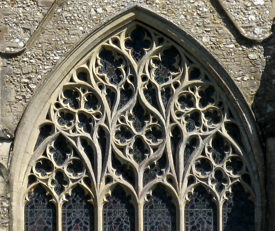 Tracery: The stone bits inside fancy Cathedral window frames.