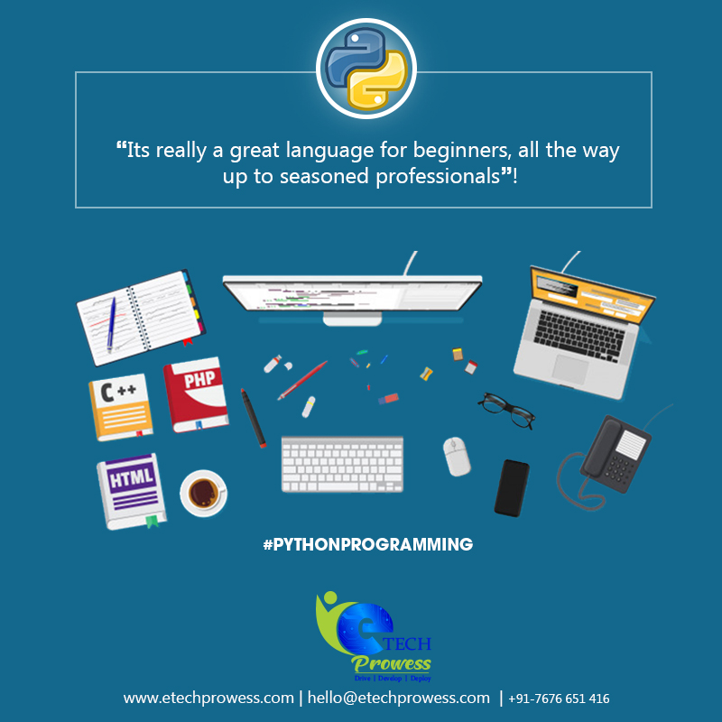 EtechProwess's tweet image. For More Details: etechprowess.com
or Call on +91-7676651416

#Pythonprogrammingcourse
#Pythonprogrammingtutorial
#Pythonautomationtestingtraininginbangalore
#Pythonautomationtestinginbangalore #Bangalore
#etechprowess #Pythonautomation #Pythonprogramming
#etechProwess